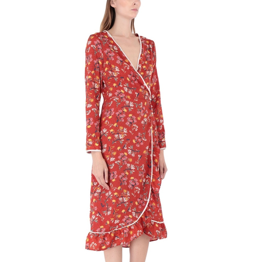 Free People, New With Tags, Floral Midi Dress, Sz4